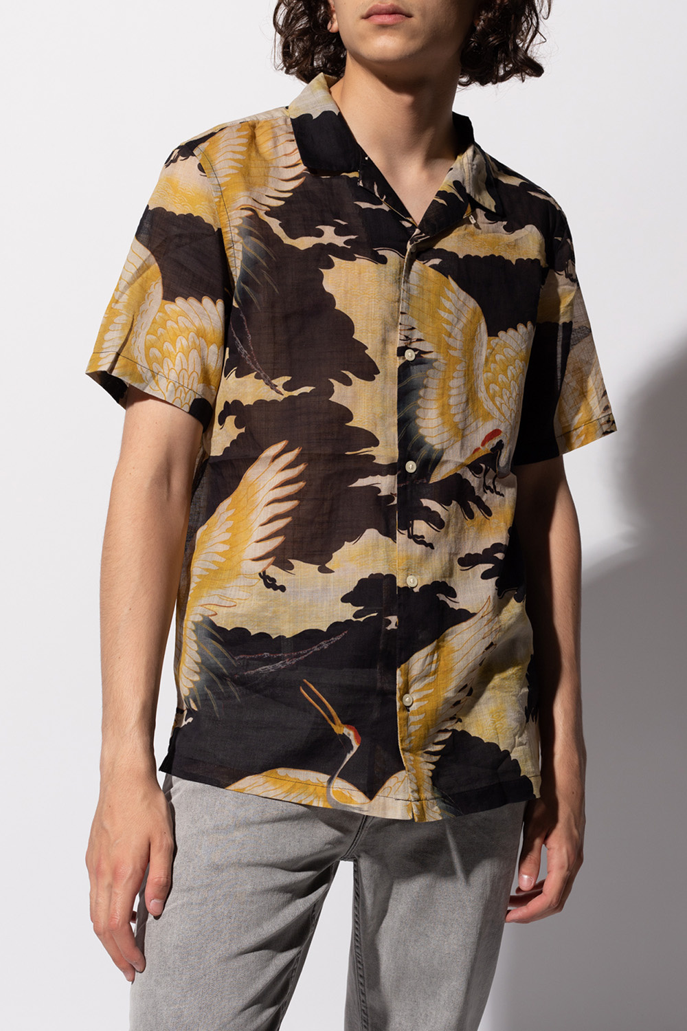 Beige 'Miyako' shirt AllSaints - black scorpion t shirts